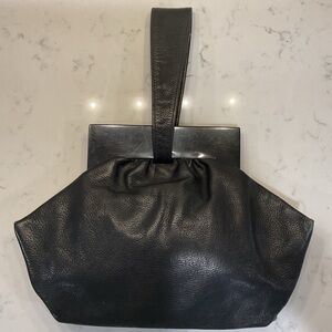 Antique Criterion Black Leather Purse